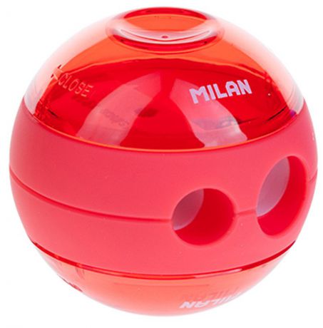 Milan Точилка Sphere с контейнером цвет коралловый