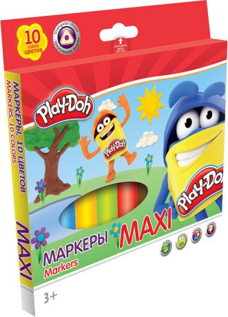 Play-Doh Набор маркеров Maxi 10 цветов