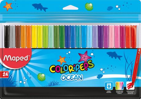 Maped Набор фломастеров Colorpeps Ocean 24 цвета