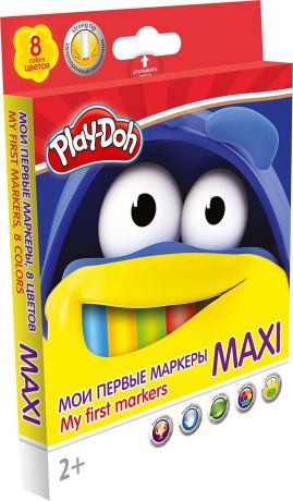 Play-Doh Набор маркеров Maxi 8 цветов