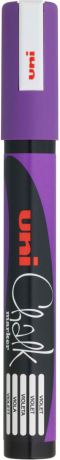 Маркер меловой Uni, PWE-5M цвет: фиолетовый, 1,8-2,5 мм
