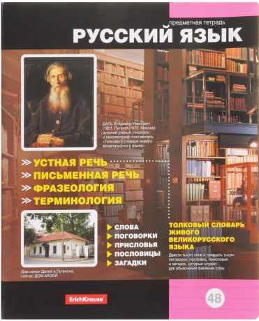 Тетрадь общая ErichKrause Online Journals 2. Русский язык, 48 листов в линейку