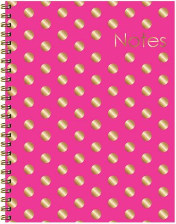 Expert Complete Тетрадь Metall Dots 80 листов цвет розовый золотистый формат A4