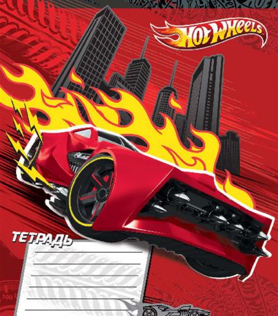 Набор тетрадей Mattel Hot Wheels, цвет: красный, A5, 12 листов в клетку, 20 шт