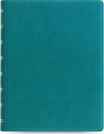 Тетрадь Filofax Saffiano, 56 листов, в линейку, формат A5, цвет: бирюзовый