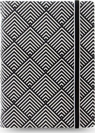 Тетрадь Filofax Impressions Pocket, 56 листов, в линейку, формат A6, цвет: черный, белый