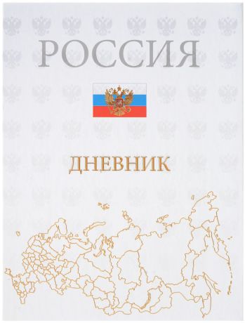 Апплика Дневник школьный Российская символика карта