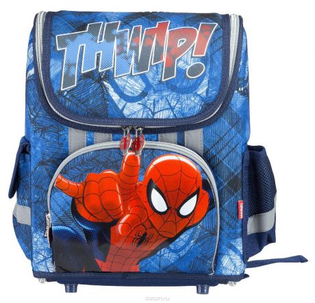 Ранец школьный Kinderline "Spider-man Classic", цвет: синий, красный
