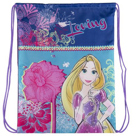 Disney Princess Сумка-рюкзак для обуви Princess цвет голубой PRCB-RT2-880
