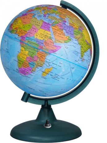 Глобус Глобусный мир, с политической картой мира, со светодиодной подсветкой, диаметр 21 см