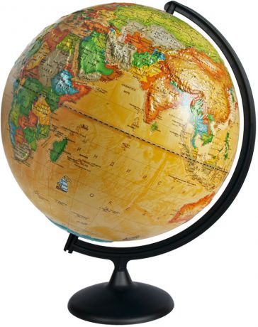 Глобусный мир Глобус с политической картой мира Ретро-Александр рельефный диаметр 42 см