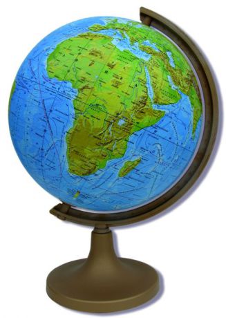 Глобус "DMB", c физической картой мира, диаметр 32 см + Мини-энциклопедия "Физическая география Земли"