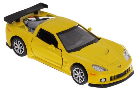 Uni-Fortune Toys Модель автомобиля Chevrolet Corvette C6-R цвет желтый металлик