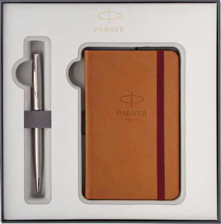 Parker Набор Ручка шариковая + Записная книжка Sonnet Stainless Steel CT