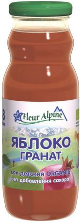 Fleur Alpine Organic сок яблоко-гранат, с 8 месяцев, 200 мл