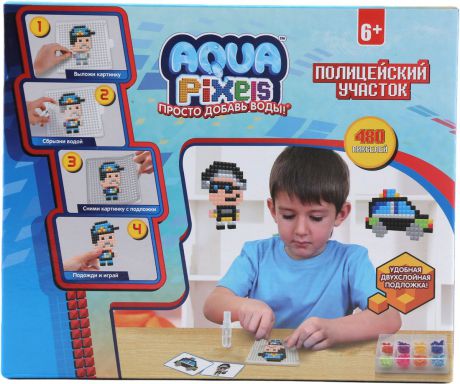 Мозаика 1TOY Aqua Pixels "Полицейский участок"