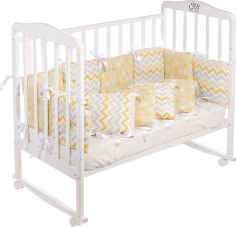 Бортики в кроватку Sweet Baby Colori, 419236, желтый, 12 частей