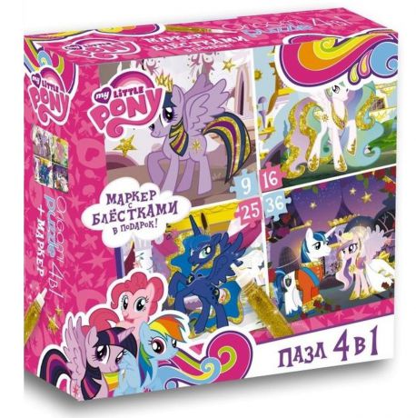 Оригами Пазл для малышей My Little Pony 4 в 1 02105
