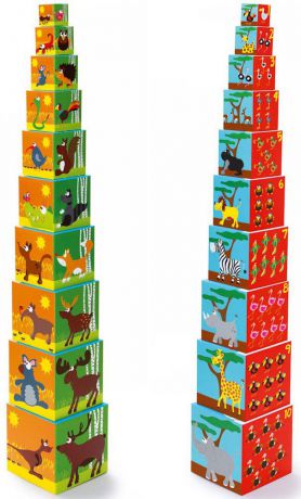 Scratch Кубики Stacking Tower Животные