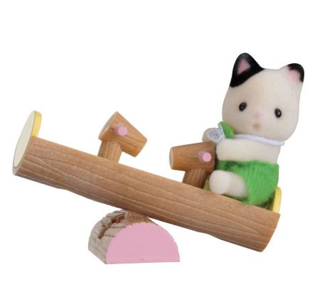 Sylvanian Families Фигурка Малыш котенок на качелях