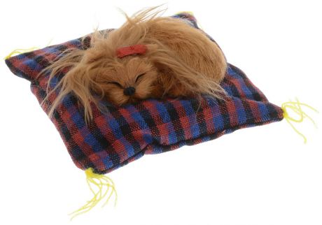 Vebtoy Фигурка Собака Йорк на коврике цвет коричневый