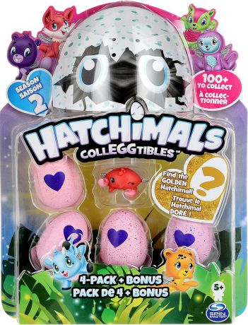 Hatchimals Коллекционная фигурка 2 сезон 4 шт + бонус