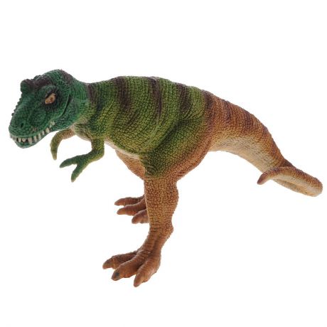 Фигурка Megasaurs "Тираннозавр" с двигающейся пастью, цвет: бежевый, светло-зеленый