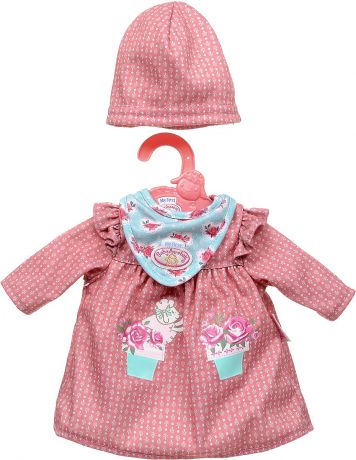 Zapf Creation Одежда для куклы My first Baby Annabell Платье, цвет: красный