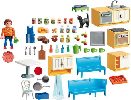 Playmobil Игровой набор Кукольный дом Встроенная кухня с зоной отдыха