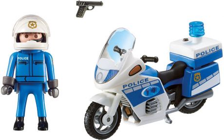 Playmobil Игровой набор Полицейский мотоцикл со светодиодом