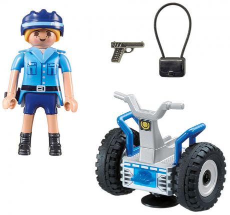 Playmobil Игровой набор Полицейский на балансирующей гоночной машине