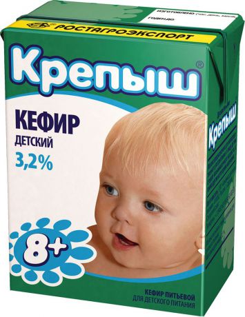Крепыш Кефир 3,2%, 204 г
