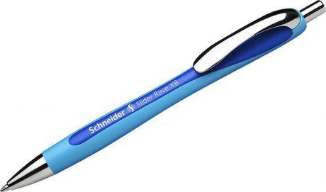 Ручка шариковая автоматическая Schneider Slider Rave, 1,4 мм, цвет корпуса: голубой, цвет чернил: синий