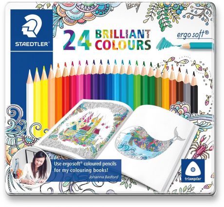 Staedtler Набор цветных карандашей Ergosoft 157 24 цвета