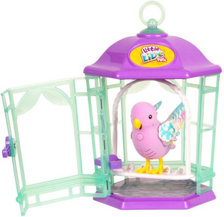 Интерактивная игрушка Little Live Pets "Птичка с клеткой со светящимися крылышками. Радужный свет"
