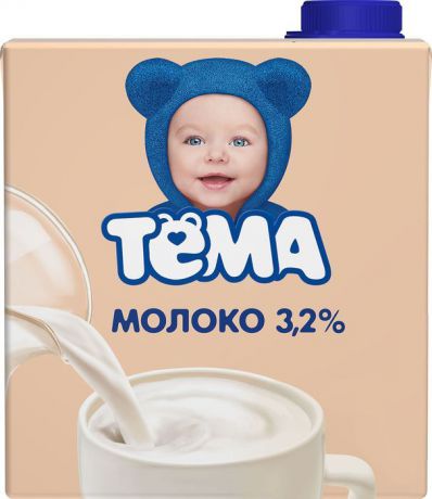 Тема Молоко 3,2%, 500 мл