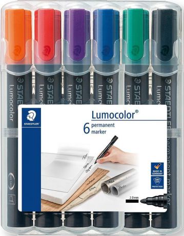 Staedtler Набор перманентных маркеров Lumocolor 352 6 шт