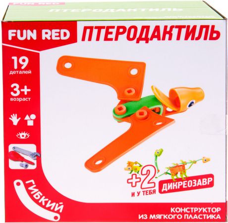 Конструктор Fun Red "Птеродактиль", 19 деталей
