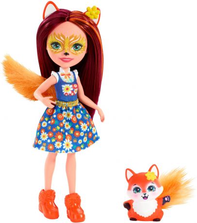 Игровой набор с куклой Enchantimals Felicity Fox, DVH87_FXM71, оранжевый, 15 см