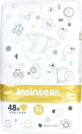 Подгузники Insinse Q6, YS1648, 13+ кг, размер XL, 48 шт