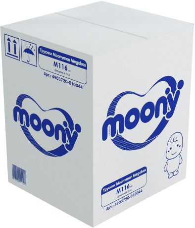 Подгузники-трусики Moony Man Megabox, 6-11 кг, размер М, 116 шт