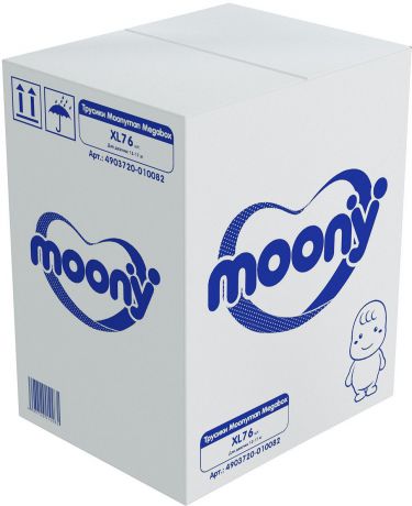 Подгузники-трусики Moony Man Megabox, для девочки, 12-17 кг, размер XL, 4903720-010082, 76 шт