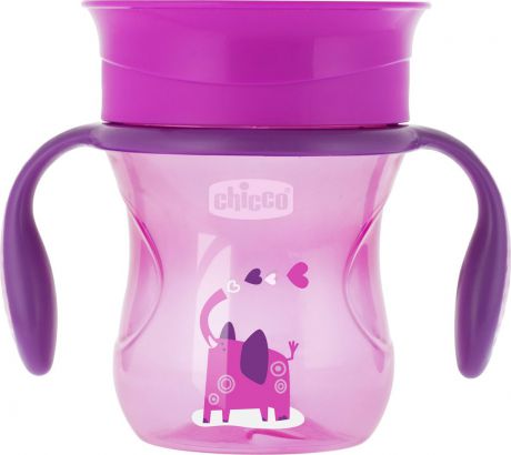 Чашка-поильник Chicco Perfect Cup, цвет розовый, 200 мл