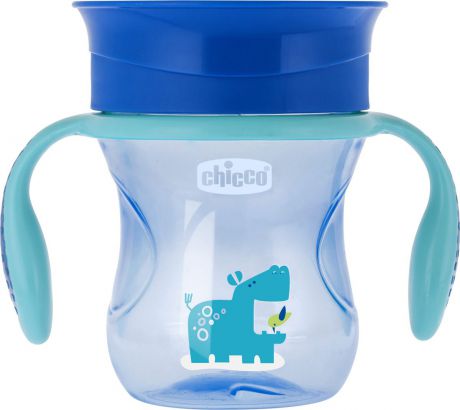 Чашка-поильник Chicco Perfect Cup, цвет голубой, 200 мл