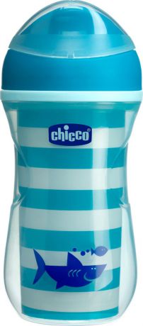 Чашка-поильник Chicco Active Cup, цвет синий, 266 мл