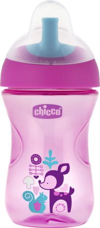 Чашка-поильник Chicco Advanced Cup, цвет розовый, 266 мл
