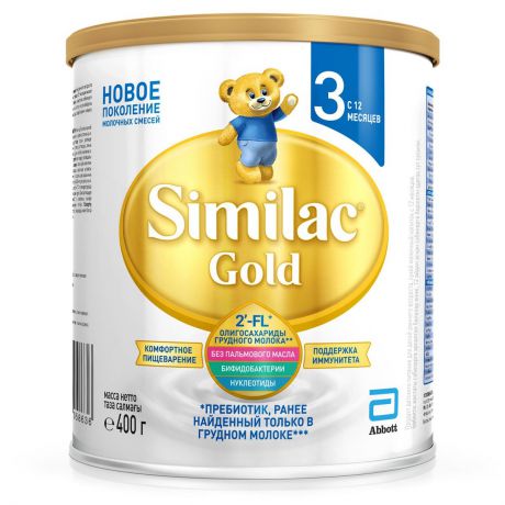 Детское молочко Similac Gold 3, с 12 месяцев, 400 г