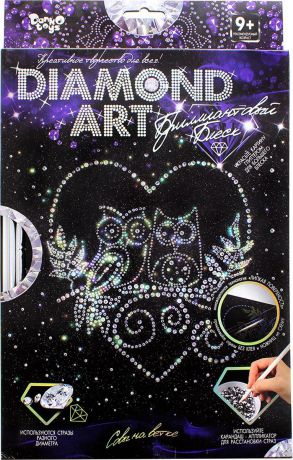 Набор для создания мозаики ДанкоТойс Diamond Art "Две совы", DAR-01-03