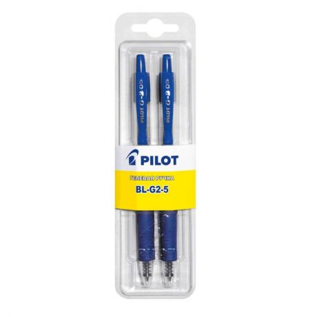 Pilot Набор гелевых ручек BL-G2-5 цвет синий 2 шт
