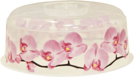 Крышка для СВЧ Idea "Деко. Орхидея", диаметр 24,5 см